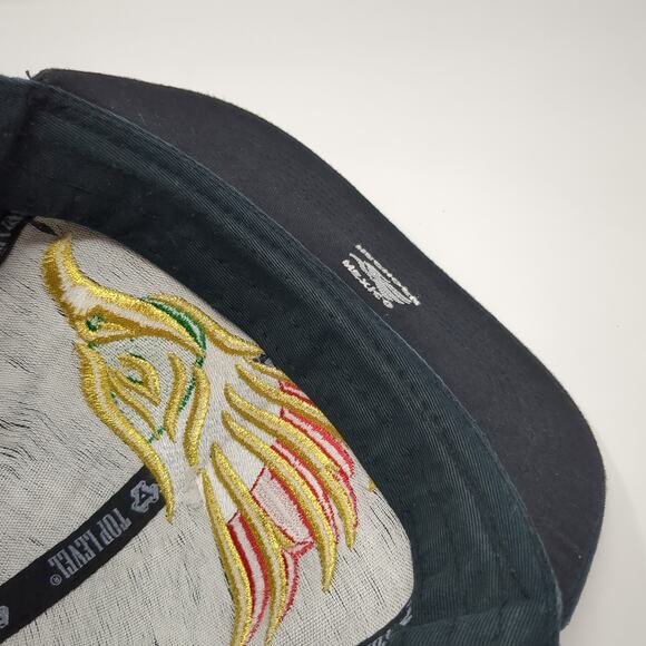 Mexican Mexico Eagle Snapback Cap Black OS Adjustable Embroidered Top Level - Picture 8 of 9